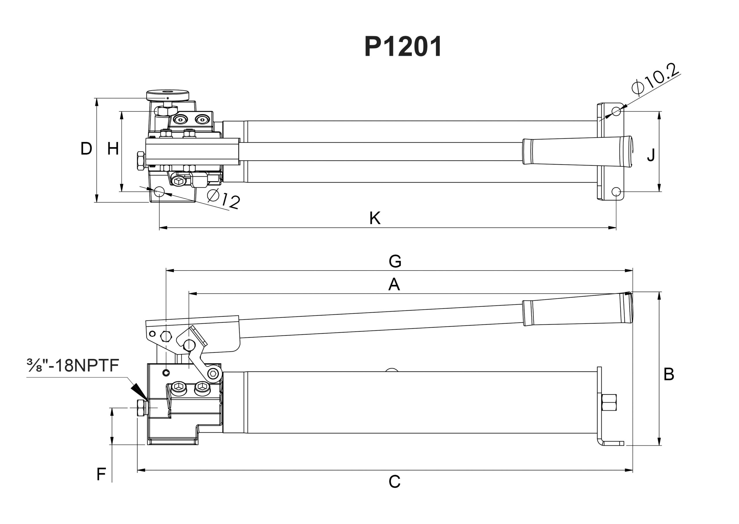 HYDRAULPUMP MANUELL 1100 cm³