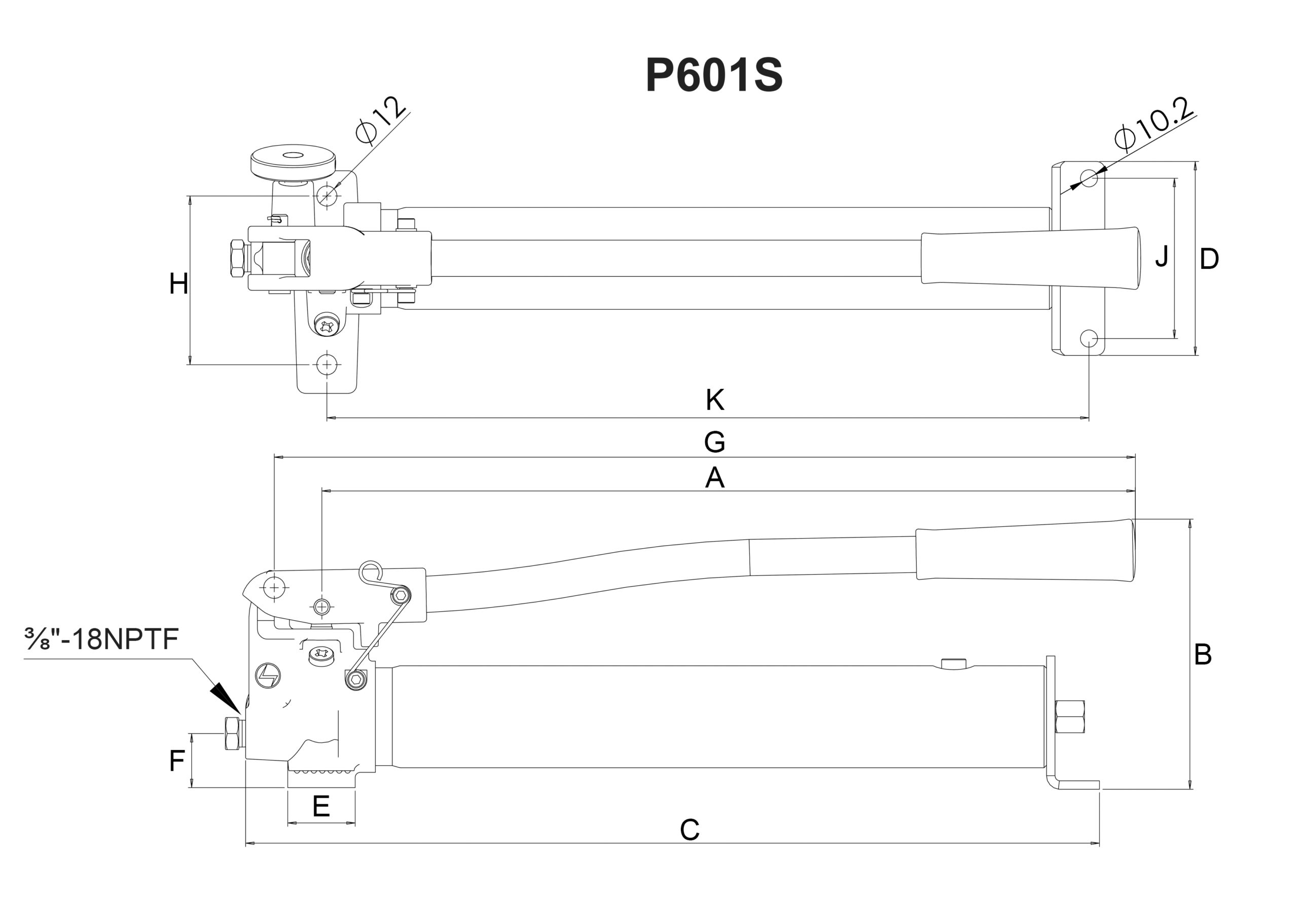HYDRAULPUMP MANUELL 600 cm³