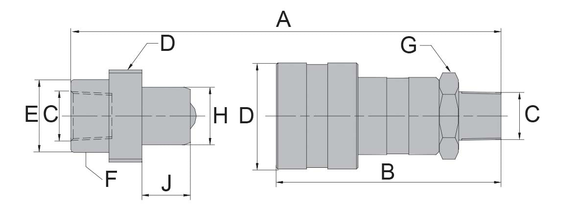 HÖGFLÖDESKOPPLING HONA 3/8"