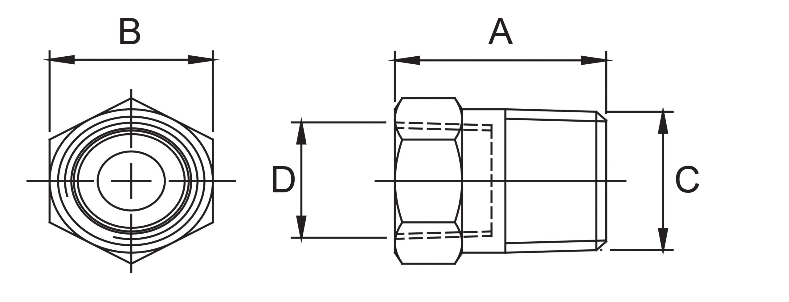 ADAPTER 3/8"-1/4"