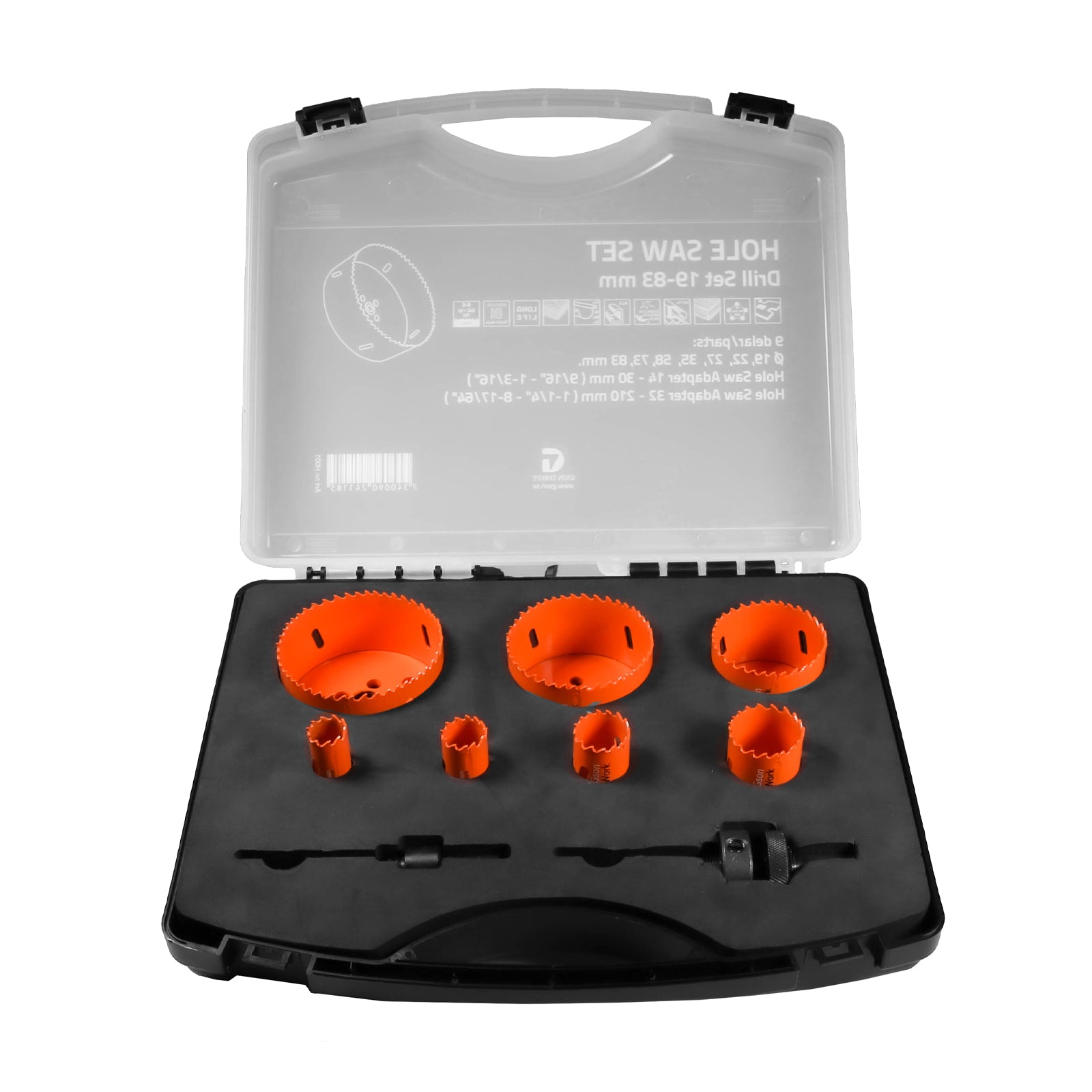 Hålsågsats Bi-Metall Kobolt 9 delar