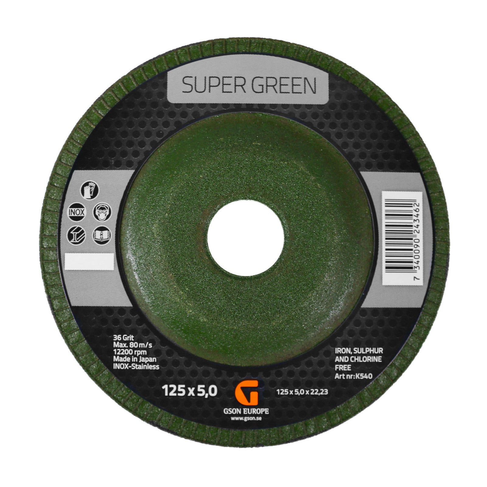 Super Green 125 x 5 x 2223 mm – Sliprondell | GSON