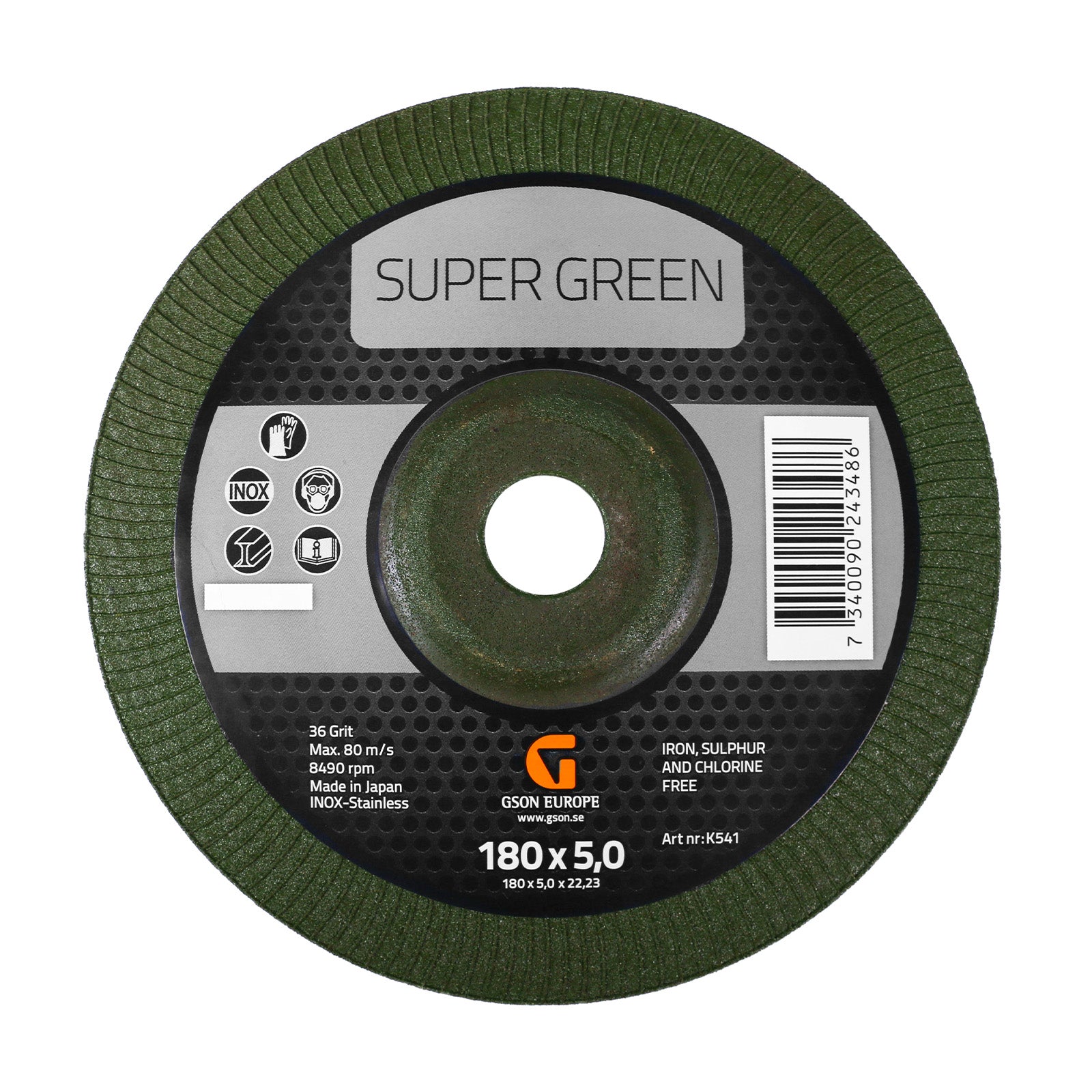 Super Green 180 x 5 x 2223 mm – Sliprondell | GSON