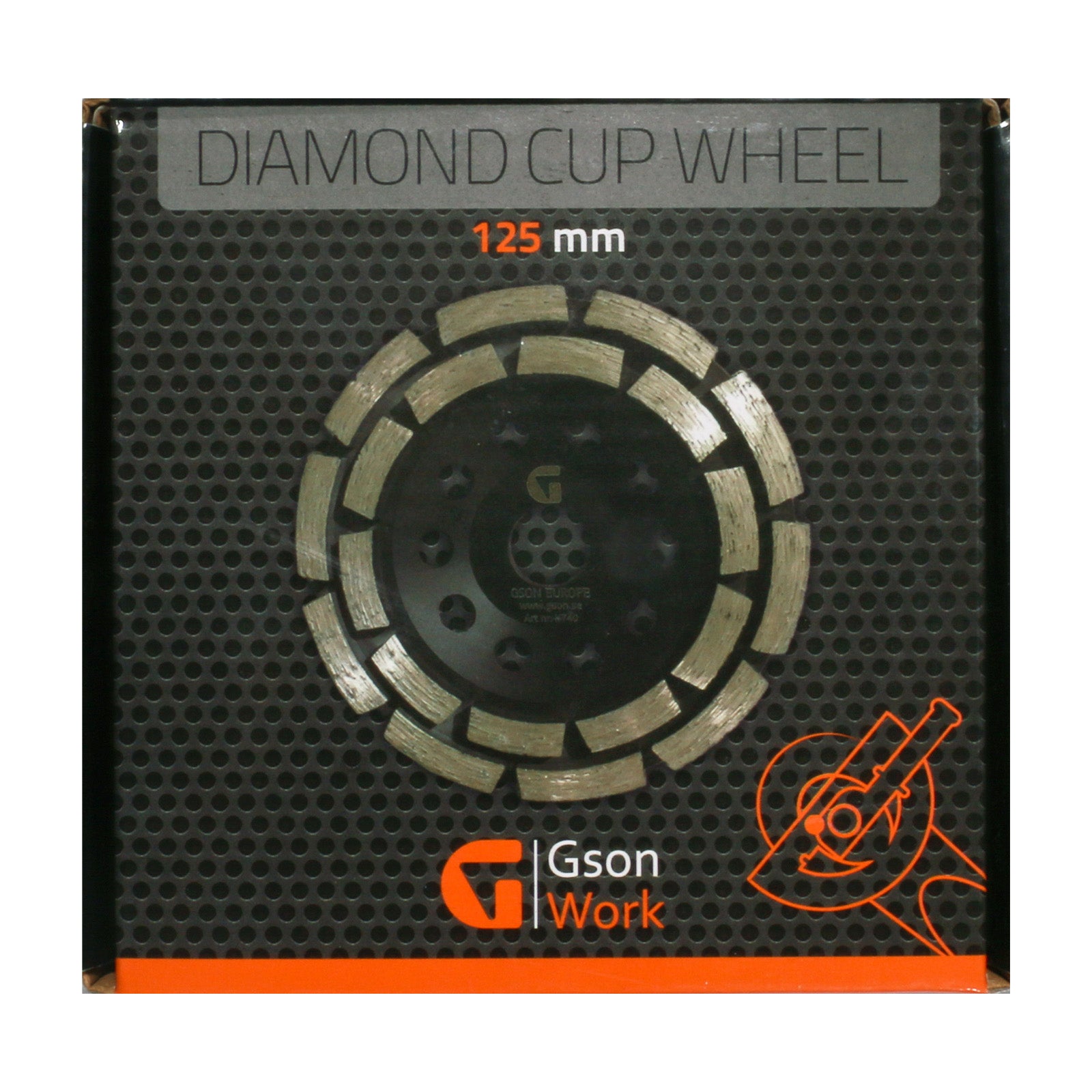 Diamantslipskål 125 x 50 x 70 x 2223 mm | GSON