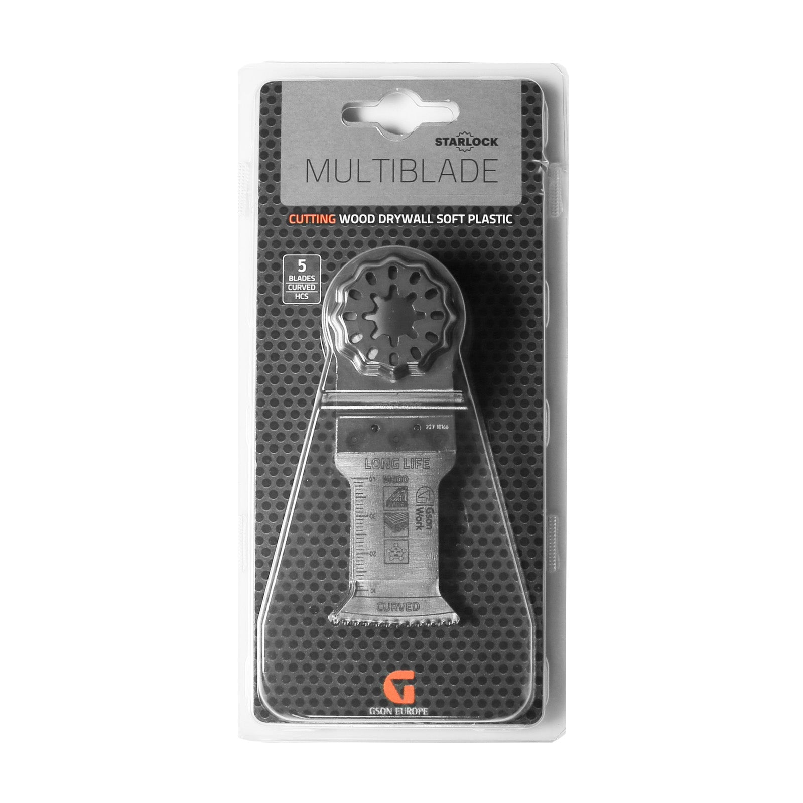 Multisågblad Starlock trä välvd 35 × 47 mm, 5 st | GSON