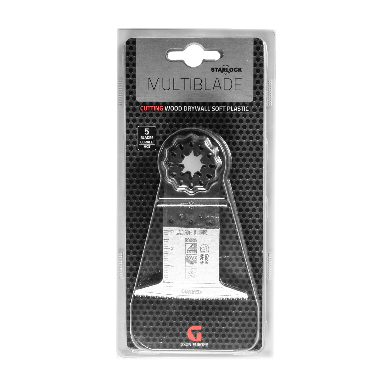 Multisågblad Starlock trä välvd 65 × 42 mm, 5 st | GSON