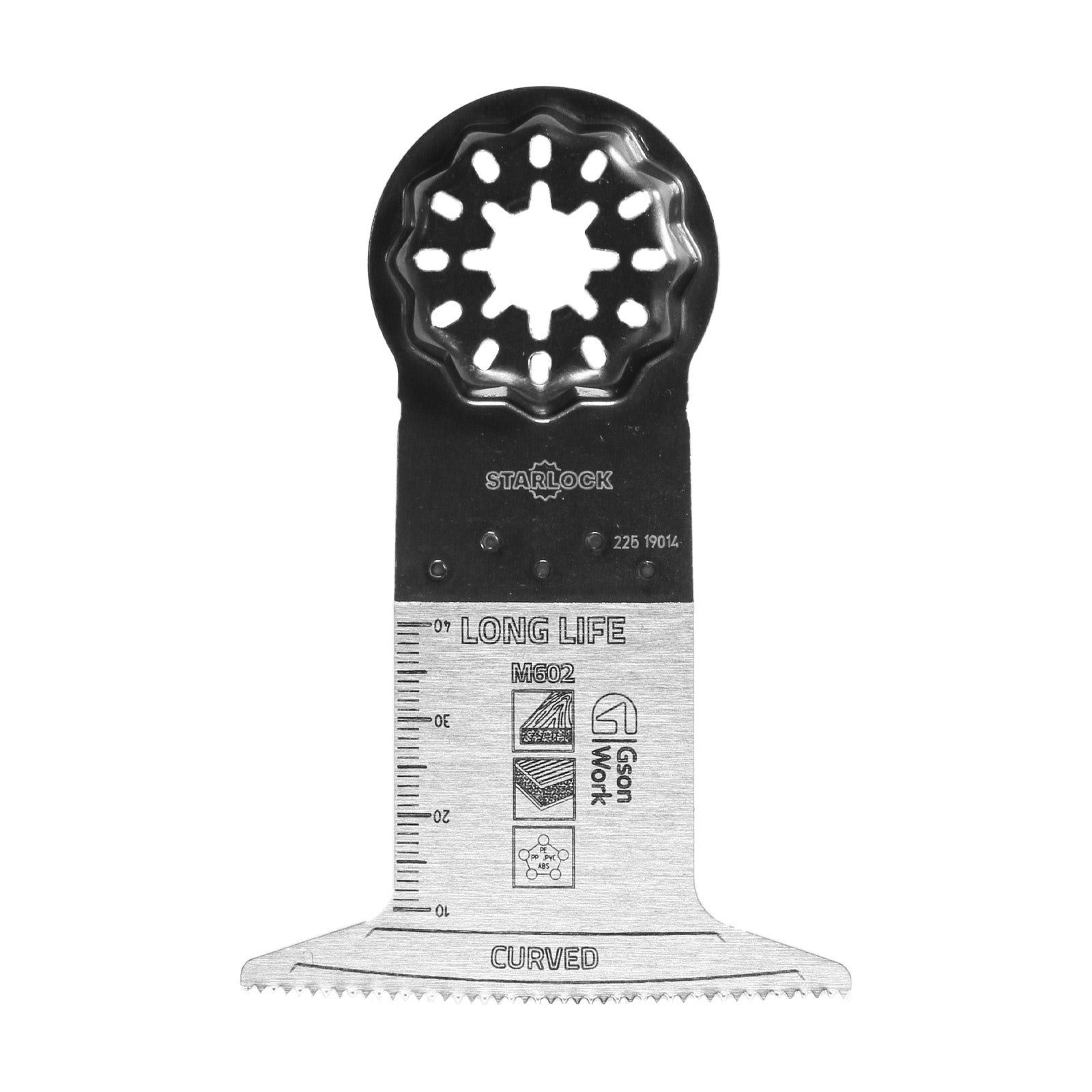 Multisågblad Starlock trä välvd 65 × 42 mm