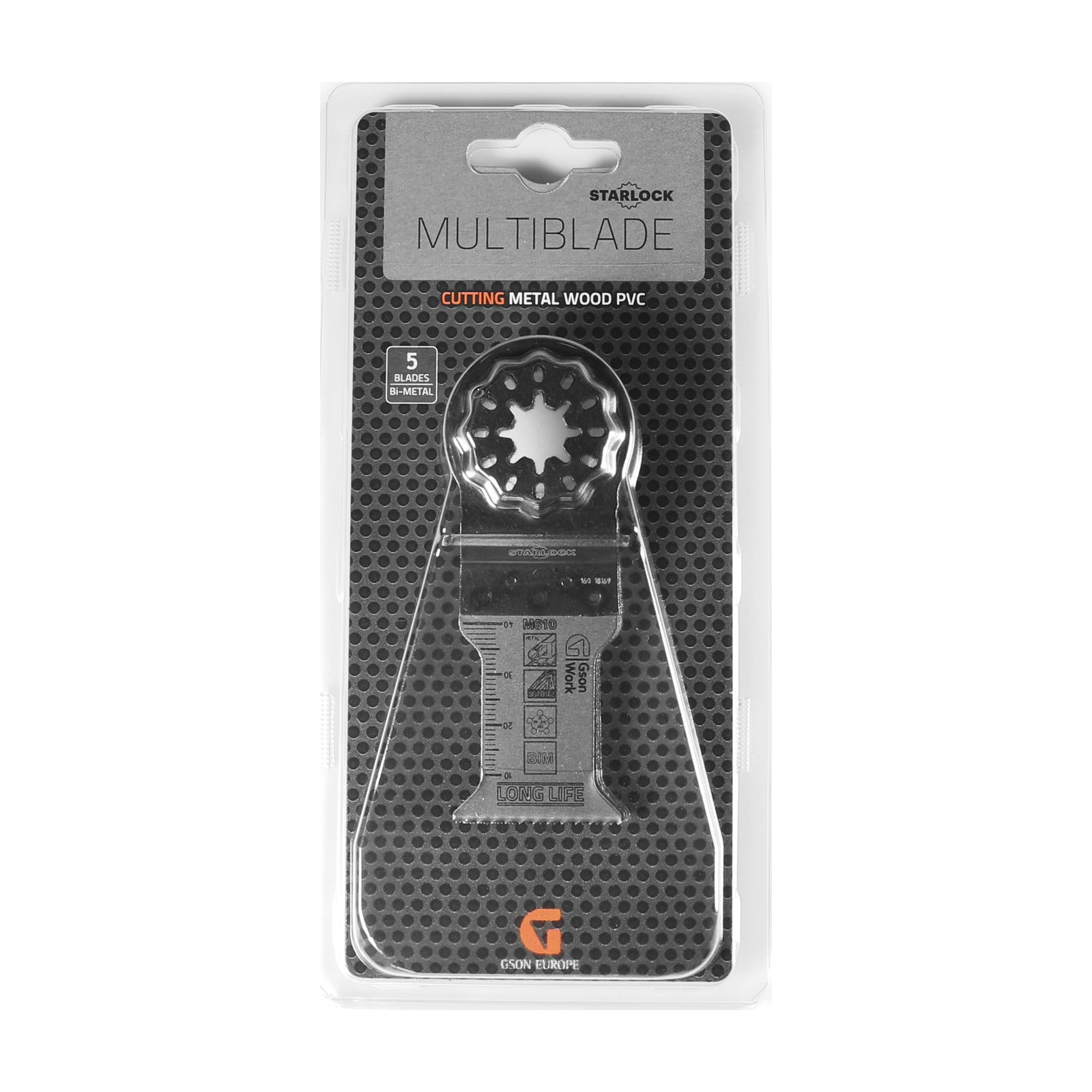 Multisågblad Starlock bi-metall skränkt tandning 35 × 42 mm, 5 st | GSON