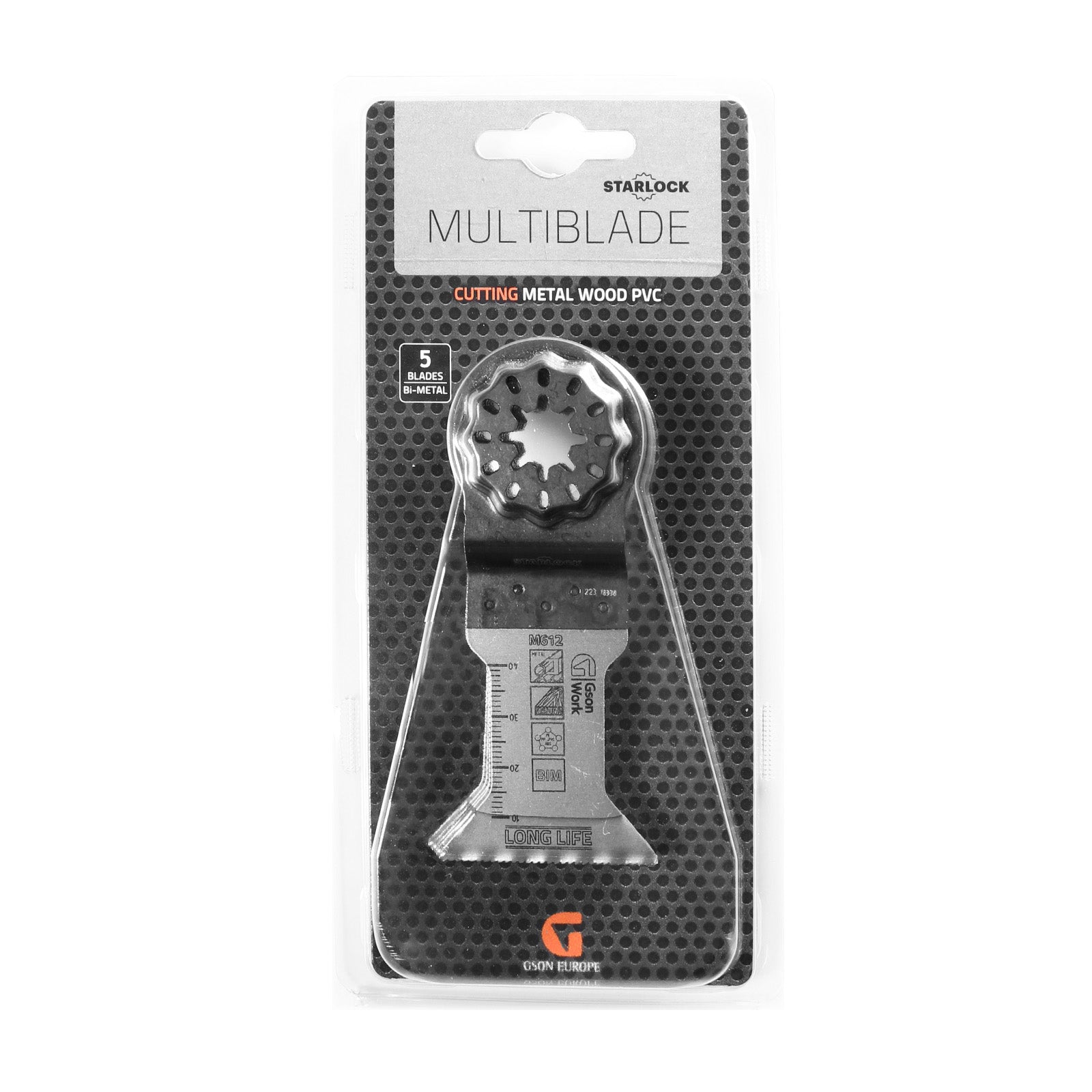 Multisågblad Starlock bi-metall vågig universaltandning 44 × 47 mm, 5 st | GSON