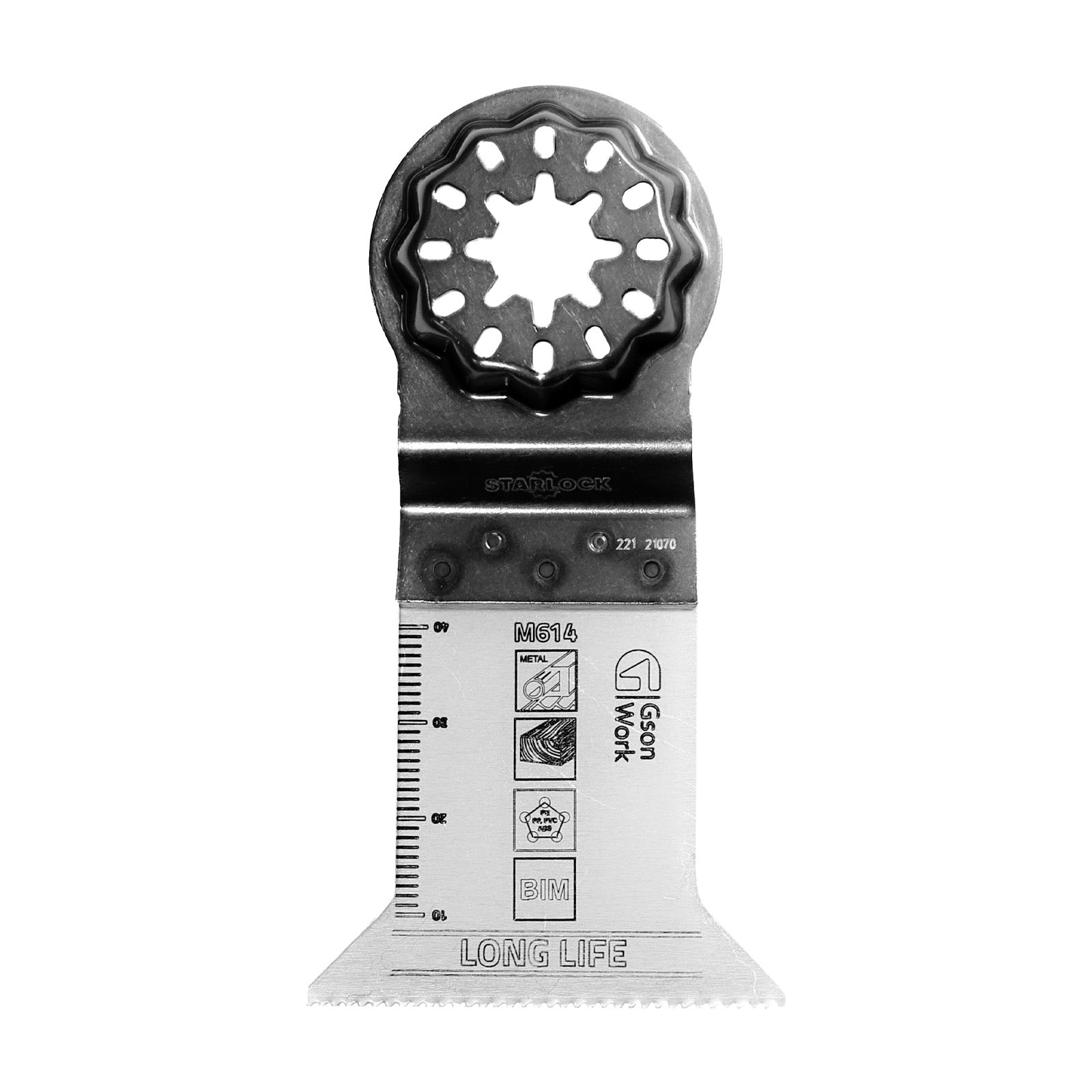 Multisågblad Starlock bi-metall skränkt tandning 50 × 42 mm