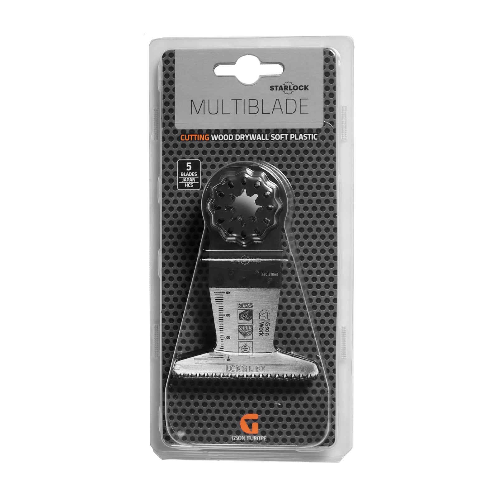 Multisågblad Starlock trä Japantandning 65 × 42 mm, 5 st | GSON
