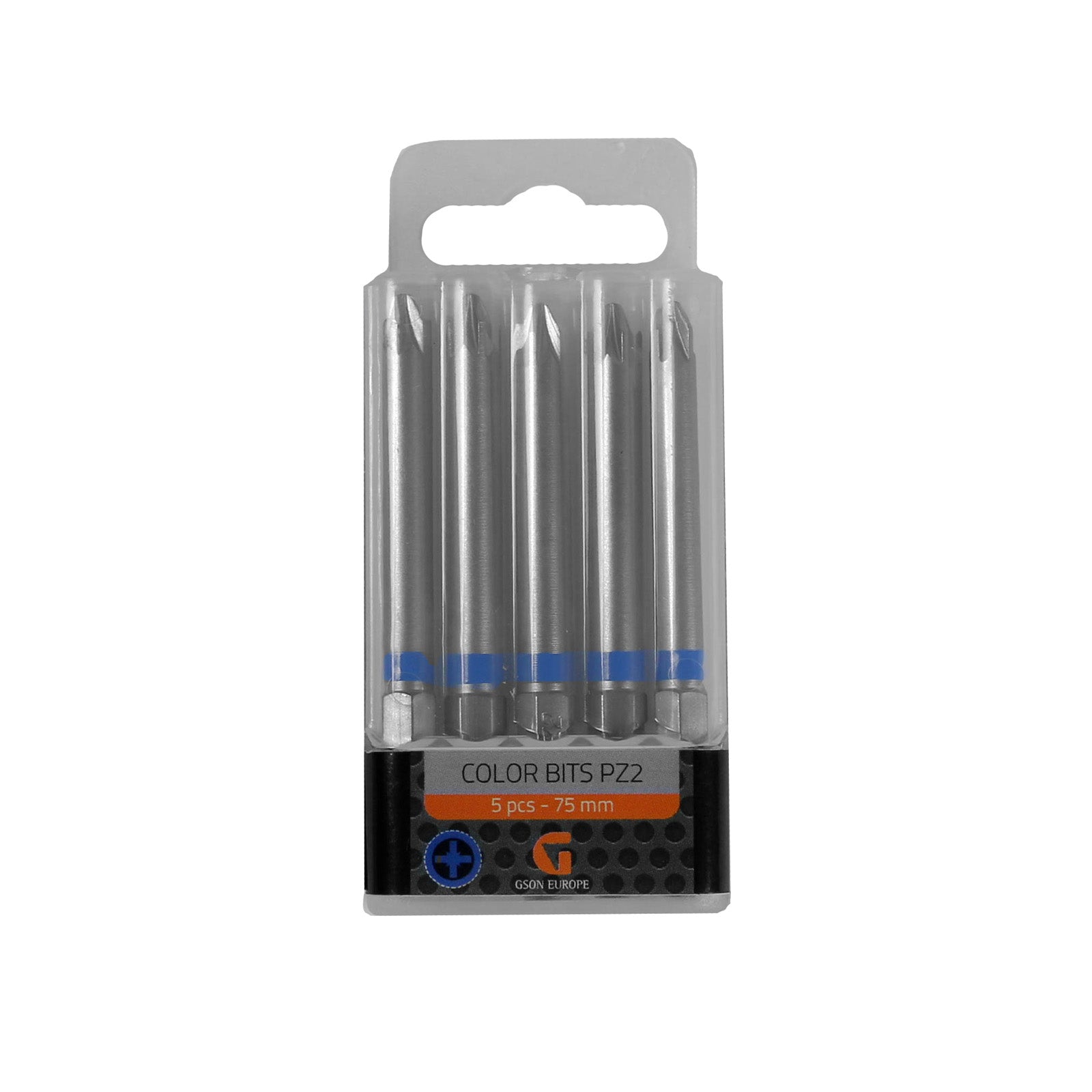 Färgkodade Bits PZ2 75 mm 5 st | GSON